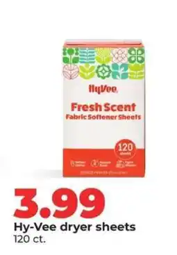 Hy-Vee Hy-Vee dryer sheets offer