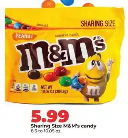 Hy-Vee M&M's Peanut Chocolate Candies offer