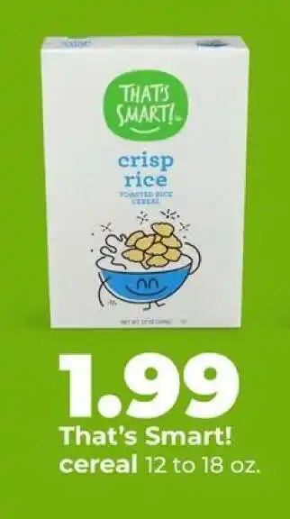 Hy-Vee That's Smart! cereal offer
