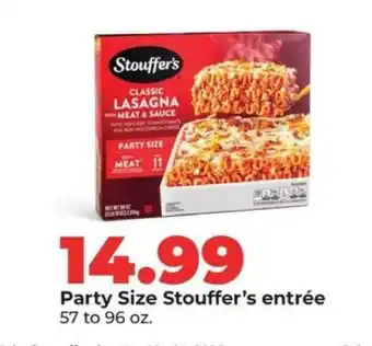 Hy-Vee Party Size Stouffer’s entrée offer