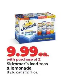 Hy-Vee Skimmer's iced teas & lemonade offer