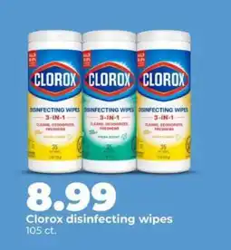 Hy-Vee Clorox Disinfecting Wipes offer