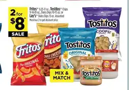 Dollar General Fritos, Tostitos Chips or Dairy Dips offer