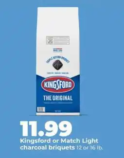 Hy-Vee Kingsford or Match Light Charcoal Briquets offer