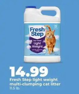 Hy-Vee Fresh Step light weight multi-clumping cat litter offer