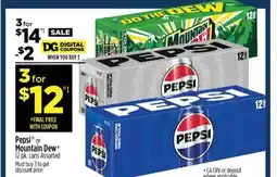 Dollar General Pepsi or Mountain Dew offer