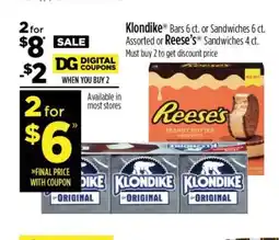 Dollar General Reese's Sandwiches offer