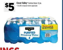 Dollar General Clover Valley Bottled Water 32 pk offer