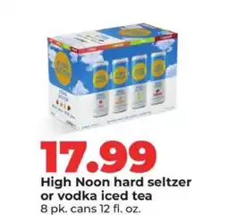 Hy-Vee High Noon hard seltzer or vodka iced tea offer