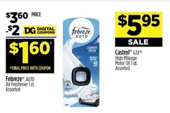 Dollar General Febreze AUTO offer