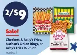 Family Dollar Checkers & Rally’s Fries, Nathan’s Onion Rings, or Arby’s Fries offer