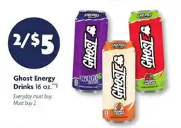 Family Dollar Ghost Energy Drinks offer