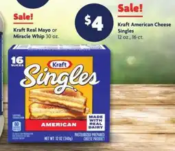 Family Dollar Kraft American Cheese Singles offer
