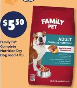 Family Dollar Family Pet Complete Nutrition Dry Dog Food offer