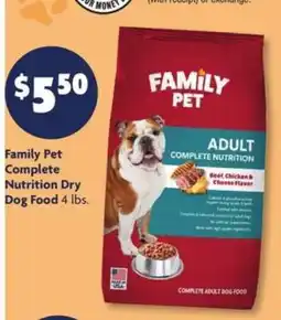 Family Dollar Family Pet Complete Nutrition Dry Dog Food offer