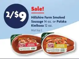 Family Dollar Hillshire Farm Smoked Sausage or Polska Kielbasa offer