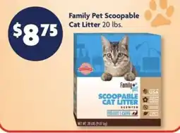 Family Dollar Family Pet Scoopable Cat Litter offer