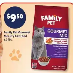 Family Dollar Family Pet Gourmet Mix Dry Cat Food offer