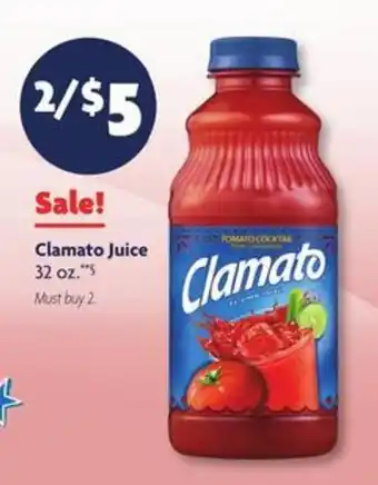 Family Dollar Clamato Juice offer