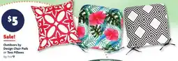 Family Dollar Outdoors by Design Chair Pads or Toss Pillows offer