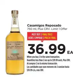 Food 4 Less Casamigos Reposado offer