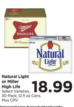 Food 4 Less Natural Light or Miller High Life offer