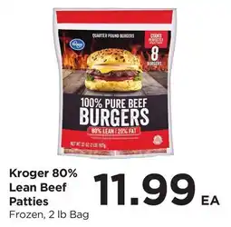 Food 4 Less Kroger 80% Lean Beef Patties offer