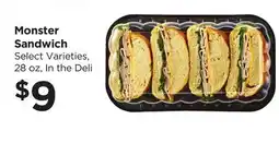 Food 4 Less Monster Sandwich offer