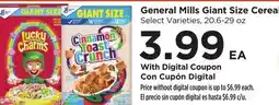 Food 4 Less General Mills Giant Size Cereal offer
