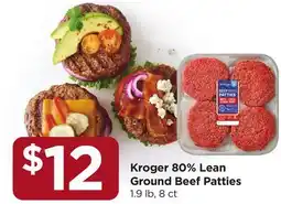 Food 4 Less Kroger 80% Lean Ground Beef Patties offer