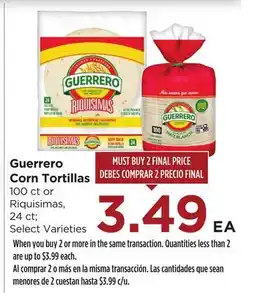Food 4 Less Guerrero Corn Tortillas offer