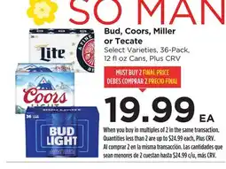 Food 4 Less Bud, Coors, Miller or Tecate offer