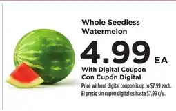 Food 4 Less Whole Seedless Watermelon offer