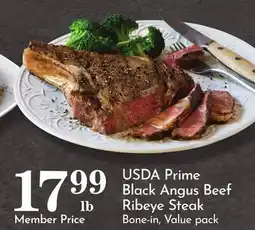 Pavilions USDA Prime Black Angus Beef Ribeye Steak offer
