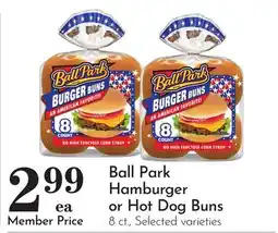 Pavilions Ball Park Hamburger or Hot Dog Buns offer