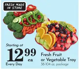 Pavilions Fresh Fruit or Vegetable Tray offer