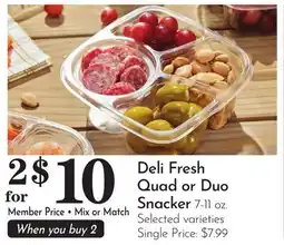 Pavilions Deli Fresh Quad or Duo Snacker offer