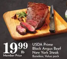 Pavilions USDA Prime Black Angus Beef New York Steak offer