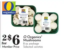 Pavilions O Organics Mushrooms offer