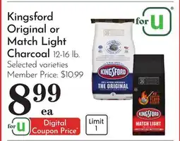 Pavilions Kingsford Original or Match Light Charcoal offer