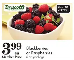 Pavilions Blackberries or Raspberries offer
