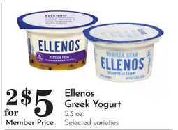 Pavilions Ellenos Greek Yogurt offer