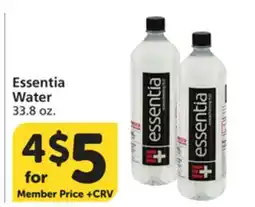 Vons Essentia Water offer