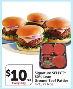 Vons Signature SELECT 80% Lean Ground Beef Patties offer
