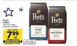 Vons Peet's Coffee offer