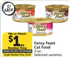 Vons Fancy Feast Cat Food offer