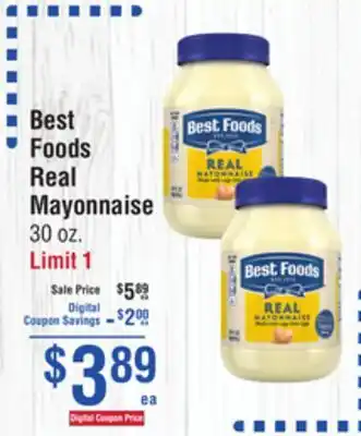 Smart & Final Best Foods Real Mayonnaise offer
