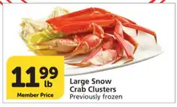 Vons Large Snow Crab Clusters offer