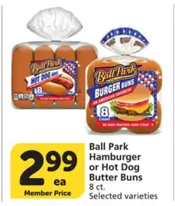 Vons Ball Park Hamburger or Hot Dog Butter Buns offer