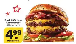 Vons Fresh 80% Lean Ground Beef offer